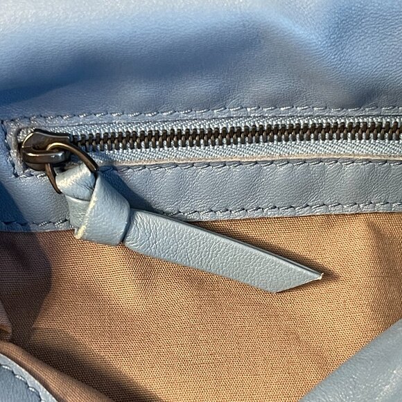 BOTTEGA VENETA Regent Intrecciato Nappa Leather Tote Bag, Blue - Preowned - Picture 13 of 16